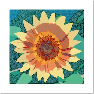 Sunny Sunflower Posters and Art